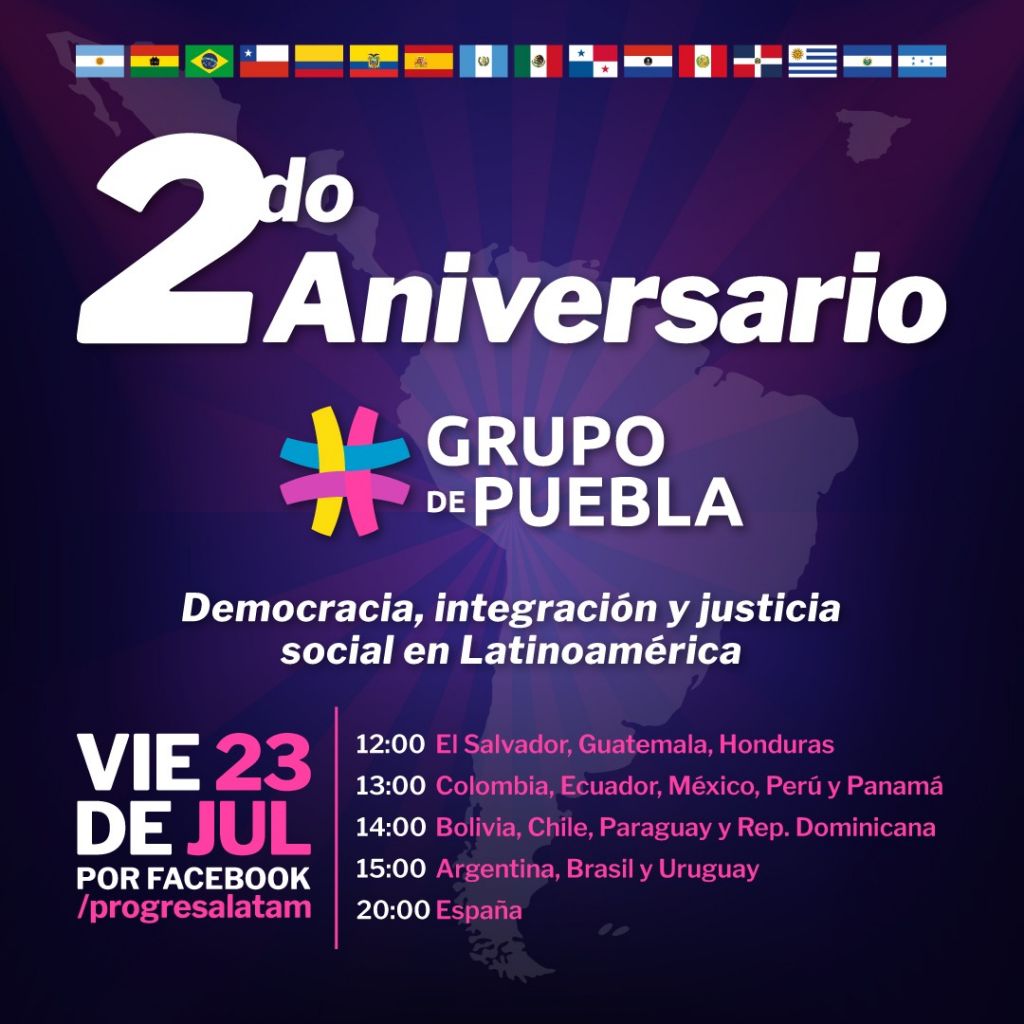 A dos años de la creación del Grupo de Puebla para la lucha por la